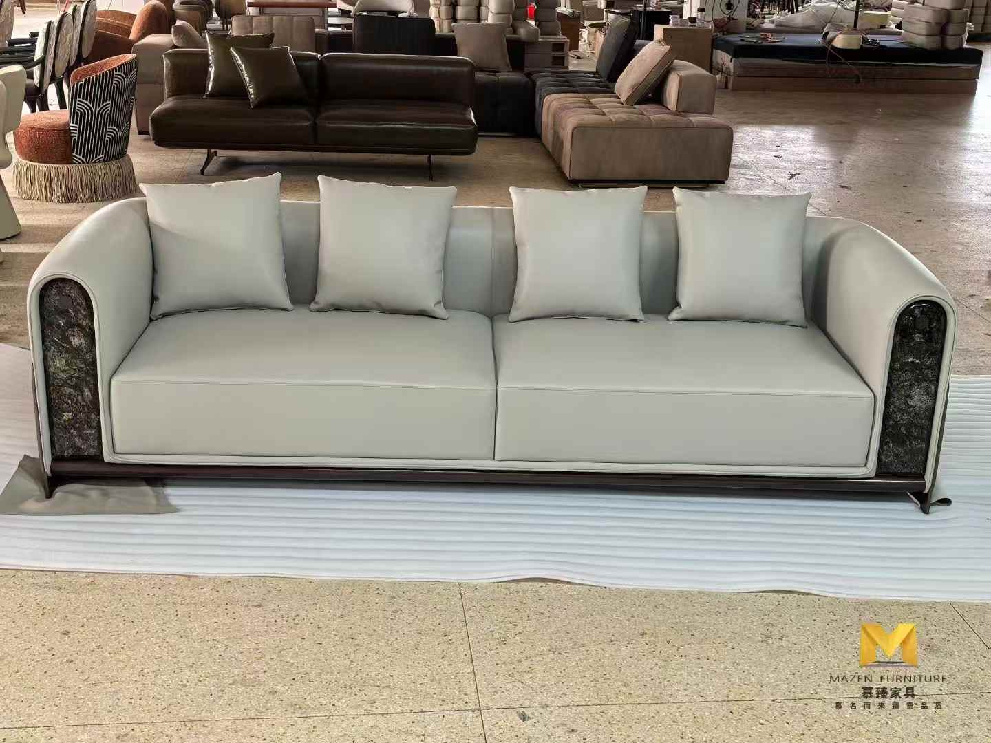  Customized Popular Nordic Style Living Room Simple Cheap Sectional Couches