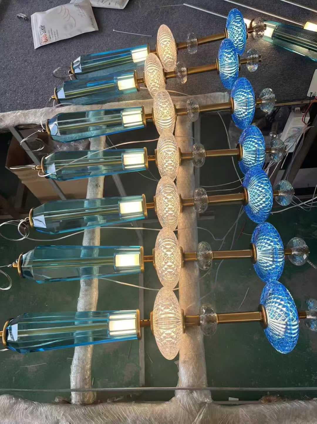 Trapezoid Table Lamp Factory Outlet Living Room Study Room Household LED Light  Bulblight