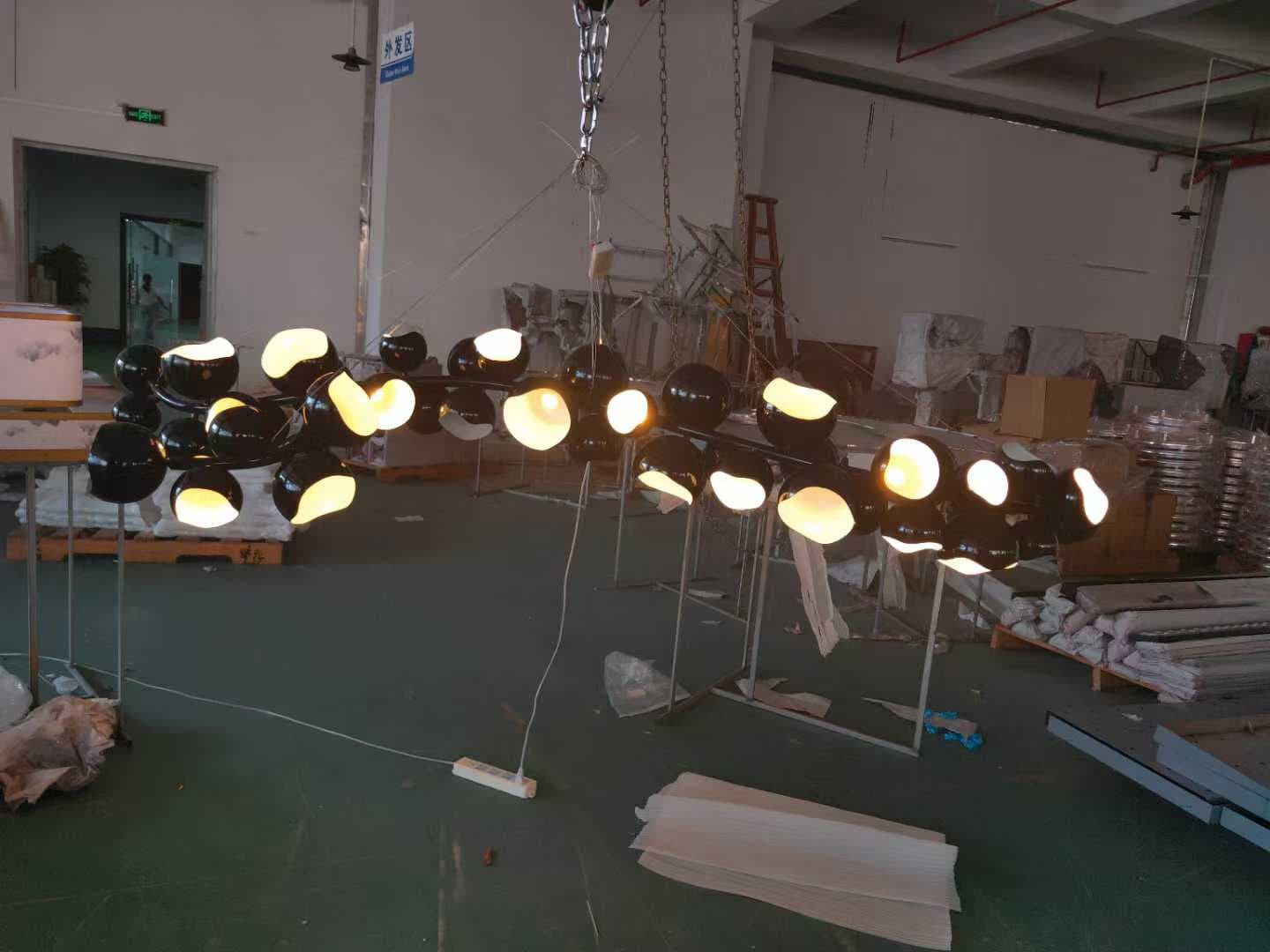 Lobby Hotel Hall Custom Large Pendant Lamp Circle Chandelier