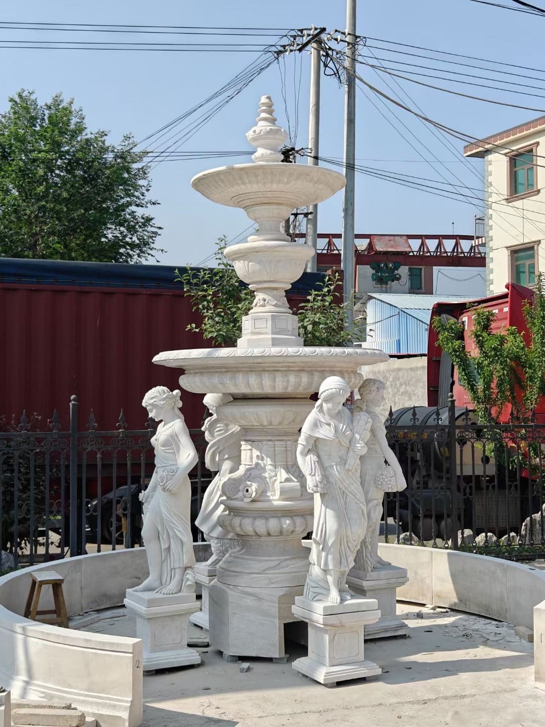 Carved Relief Fountain