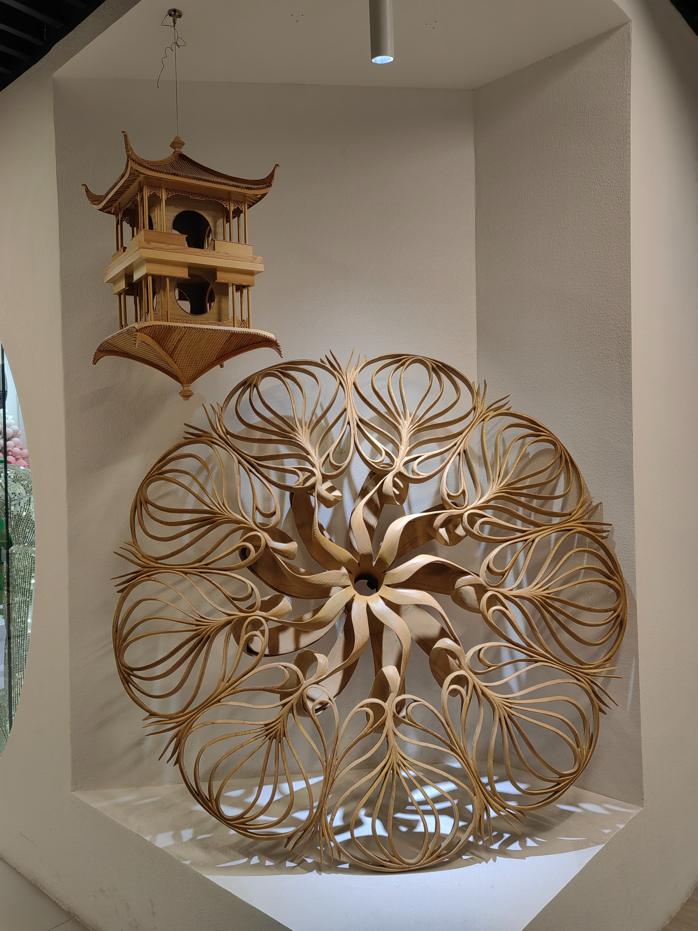 Wooden carving ornament