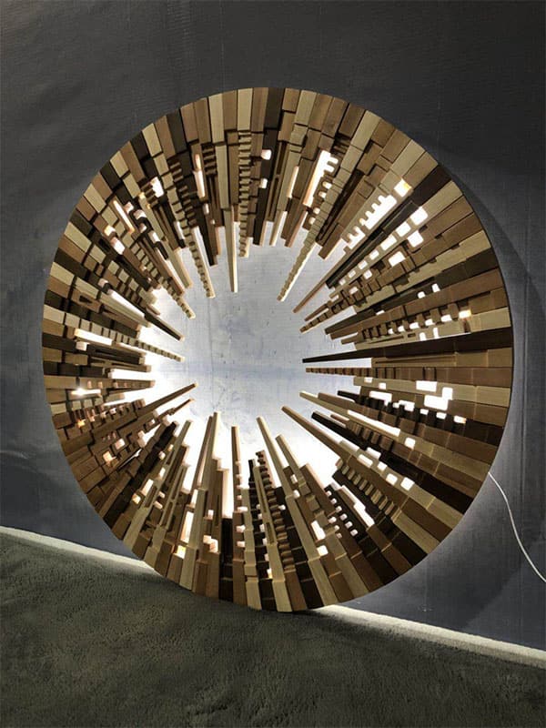 Wooden city architecture